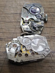 Vtg 5 Pc Mechanical Watch Parts Lot Waltham Aureoli Sussex Sirom Hampden 10K GF