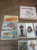 Vtg Tobacciana Lot Half and Half Tin English Ovals Wills Players Gallaher Cards