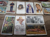 Vtg Tobacciana Lot Half and Half Tin English Ovals Wills Players Gallaher Cards
