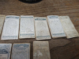 Vtg Tobacciana Lot Half and Half Tin English Ovals Wills Players Gallaher Cards