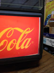 Vtg 1980's Enjoy Coca Cola Lighted Wall Clock Electric Sign Ridan Displays Works