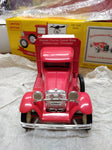Vtg Honest Charlie Speed Shop Die Cast Red 1931 Ford Truck Coin Bank 1/25 w/Box!