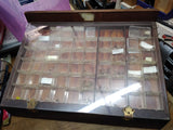 Vtg Fenwick Counter Top Tied Fly Display Case 100+ Flies Hing Lid 23x15 Fishing