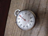 Vtg Westclox Stop Watch Pocket Watch Manual Wind White Dial Looks & Works Great!