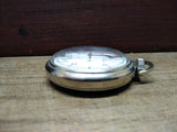 Vtg Westclox Stop Watch Pocket Watch Manual Wind White Dial Looks & Works Great!