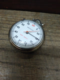 Vtg Westclox Stop Watch Pocket Watch Manual Wind White Dial Looks & Works Great!