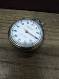 Vtg Westclox Stop Watch Pocket Watch Manual Wind White Dial Looks & Works Great!