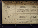 Vtg Packard Auto Car Cable Terminal Advertising Sign Metal Box 11x 5  Man Cave