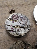Vtg 35+ Pc Watch Parts Repair Lot Elgin Bulova Trinity Riviera Dials Movements