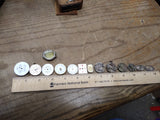 Vtg 35+ Pc Watch Parts Repair Lot Elgin Bulova Trinity Riviera Dials Movements