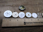 Vtg 35+ Pc Watch Parts Repair Lot Elgin Bulova Trinity Riviera Dials Movements