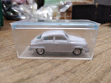 Vtg EKO SAAB 96 1/86 Scale Toy Micro Car in Display Case Made In Spain 1.75 Inch