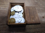 Vtg 11 Pc Pocket Watch Dial and Movement Lot Elgin Standard Hampden Ingersoll+++