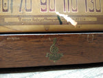 Vtg Emerson Radio and Phonograph Model 607 Tube Radio Wood Cabinet Powers Up
