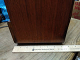 Vtg Emerson Radio and Phonograph Model 607 Tube Radio Wood Cabinet Powers Up