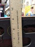 Vtg Emerson Radio and Phonograph Model 607 Tube Radio Wood Cabinet Powers Up