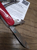 Vtg Victorinox Swiss Army Folding Knife 2 Stainless Blades 6 Tools Original Box