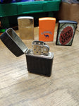 Vtg Champ Cigarette Lighter Faux Alligator Made In Austria Nice Shape!