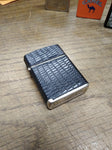 Vtg Champ Cigarette Lighter Faux Alligator Made In Austria Nice Shape!