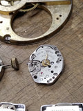 Vtg 13 Pc Watch Movement Parts/Repair Lot 17J Tissot Accura Jean Louis Roehrich