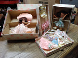 Vtg Nancy Ann Storybook Doll Lot Dolls Of The Day Monday's Child Fare Of Face OB