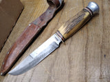 Vtg Spesco 2046 Fixed Blade Skinner Knife Solingen W Germany w/Original Sheath!