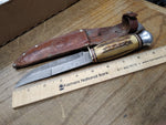 Vtg Spesco 2046 Fixed Blade Skinner Knife Solingen W Germany w/Original Sheath!