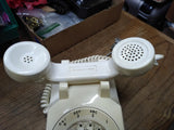 Vtg Stromberg Carlson White Rotary Dial Desk Table Telephone Model 500 1970's