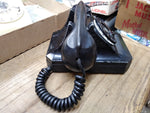 Vtg Stromberg Carlson Black Rotary Dial Desk Table Top Telephone Metal 1940's