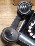 Vtg Stromberg Carlson Black Rotary Dial Desk Table Top Telephone Metal 1940's