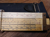 Vtg 1947 Keuffel & Esser K & E Slide Rule with Leather Case #4081 3 Made In USA