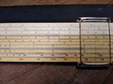 Vtg 1947 Keuffel & Esser K & E Slide Rule with Leather Case #4081 3 Made In USA