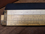 Vtg 1947 Keuffel & Esser K & E Slide Rule with Leather Case #4081 3 Made In USA