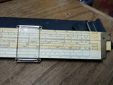 Vtg 1947 Keuffel & Esser K & E Slide Rule with Leather Case #4081 3 Made In USA