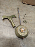 Vtg Antique Thieble RA Wall Desk Shelf Mantel Mechanical Clock Pendulum Key Lot