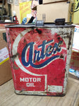 Vtg American Oil Co. Artex 2 Gallon Oil Can Auto Truck Petroliana Man Cave