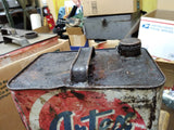 Vtg American Oil Co. Artex 2 Gallon Oil Can Auto Truck Petroliana Man Cave