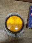 Vtg Auto Lamp Mfg Pathfinder 3 Inch Amber Reflector Lens Truck Trailer Orig Box!