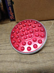Vtg Round 3 Inch Red Bubble Reflector Lens Truck Trailer Tractor Rat Rod Bike!