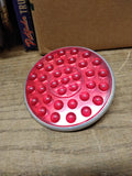 Vtg Round 3 Inch Red Bubble Reflector Lens Truck Trailer Tractor Rat Rod Bike!