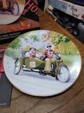 Vtg Harley Davidson Motorcycle Road Trip Collectors Plate 1995 Great Times w/Box