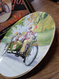 Vtg Harley Davidson Motorcycle Road Trip Collectors Plate 1995 Great Times w/Box