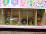 Vtg 1967 Mattel Liddle Kiddles Pink Collector's Case With 5 Dolls 14" x 10"