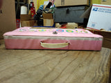 Vtg 1967 Mattel Liddle Kiddles Pink Collector's Case With 5 Dolls 14" x 10"