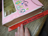 Vtg 1967 Mattel Liddle Kiddles Pink Collector's Case With 5 Dolls 14" x 10"