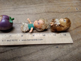 Vtg 1967 Mattel Liddle Kiddles Pink Collector's Case With 5 Dolls 14" x 10"