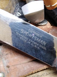 Vtg Utica? Outdoor Sportsman Fixed 5" Blade Knife Sheath Tempered Carbon Steel