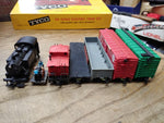 Vtg HO Gauge Train Lot Mantua NYC 3992 Loco Bachmann Gandy Dancer 5 Cars Working