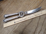 Vtg SSMC Sterling Silver Handle Poultry Shears Simplicity Pattern Made Germany