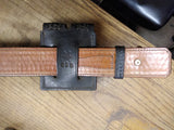 Roys Leather Goods Gun Belt Tex Shoemaker 2 Double Mag Pouch Basketweave Size 36